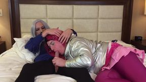 Very Pretty Crossdresser Fucking and Sucking Redhead Tgirl Raw - Compilation 3