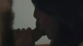 Asian hussy manages to milk a dude's prick in her mouth