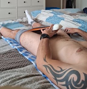 Gay cum in sock