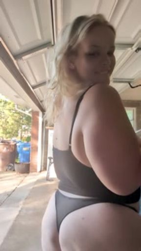 Smoking Good Morning with BIG TITS MILF