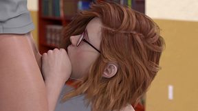 college kings 158 – riley gives alex a secret blowjob in the library