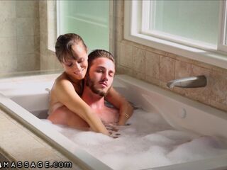 NuruMassage Stepmom Draws Bath for Son