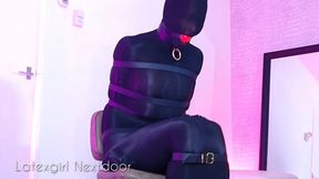 NYLON ENCASED LATEXGIRL Ch3 - Trapped Strapped and 2 more ORGASMS copy