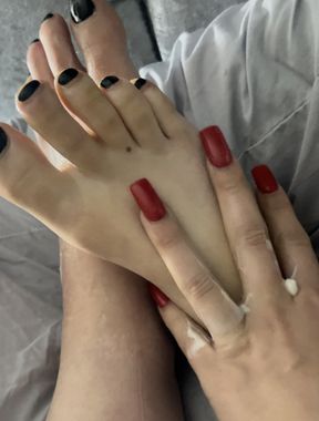 Long nails and beautiful toes