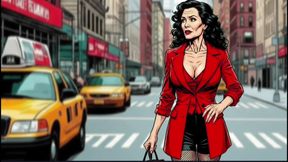 She Hulk. Sex in Car. Adult Comic Cartoon.