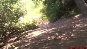 Wicked Renee Jordan Gets Railed On A Public Nature Trail