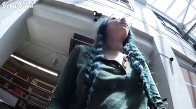 Sneaky college girl caught masturbating in the university library