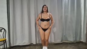 Chloe Bounces Around in Her Underwear