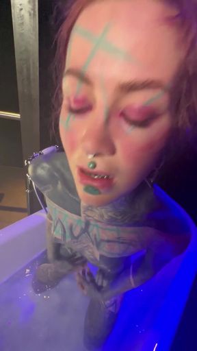 Tattoo Girl Strapon Mode ANAL &amp; Solo   Clip 1
