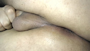 My shaved ass and balls, side view