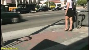 Skinny girl's first DP and double anal bangbus orgy