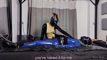 Full Latex Metal Bondage Punishment - with Subtitles