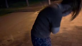 An Adventurous Night Stroll with My Japanese Girlfriend and a Surprise Toy!