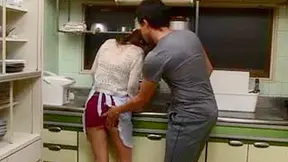 Japanese Maid Surprise - Steamy Affair in the Private Kitchen