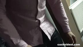 Cock play clip with striking tomato from Cuckoldest