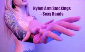 Nylon Arm Stockings - Sexy Hands