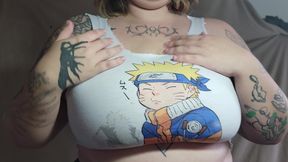 Cutting My Shirt so It Can Fit Them Better (sfw)