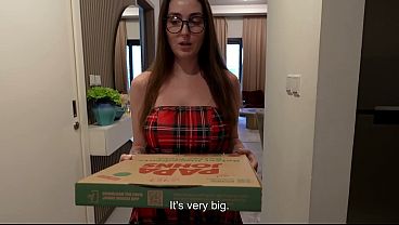 Lonely Ex-Stepmom Orders Pizza and Ends Up Fucking the Delivery Guy.full
