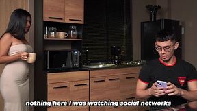 Oops, My Bad! - Horny Stepbro Fucks His Skinny Stepsis After Awkward Misunderstanding