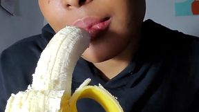 eating sexy banana