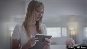 Busty secretary is by her boss until she sucks him