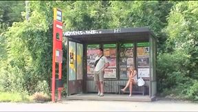 Big boobs blonde girl in action...outdoor sex