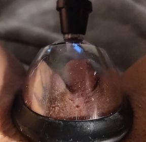 Pumping my tight wet cockteasing FTM fakeboy dyke pussy up all big, fat+swollen so its extra humiliating for me when you fuck it