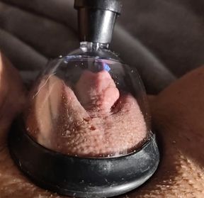 Pumping my tight wet cockteasing FTM fakeboy dyke pussy up all big, fat+swollen so its extra humiliating for me when you fuck it