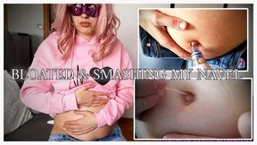 Belly Bloat: Pinching & Sucking My Navel Hard