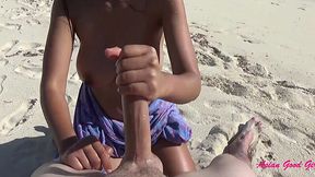 Hot Asian GF Jerks Big Dick Outdoors: Interracial Delight!