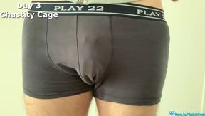10 Days Trapped in Chastity Cage Choked with Cum like a Sissy Femboy
