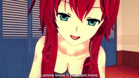 rias gremory sexy rabbit costume pov - dxd - part 1