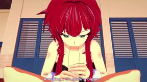 rias gremory sexy rabbit costume pov - dxd - part 1