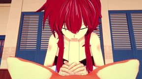 rias gremory sexy rabbit costume pov - dxd - part 1