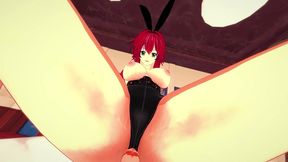 rias gremory sexy rabbit costume pov - dxd - part 1