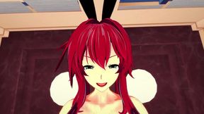 rias gremory sexy rabbit costume pov - dxd - part 1
