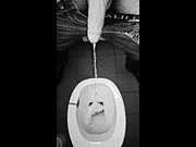 Just pissing & cumming at public toilet ( slowmotion)