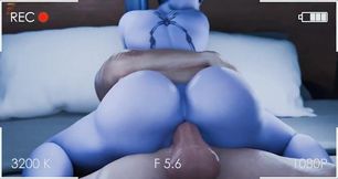 Tracer Records Widowmaker's Hardcore Cowgirl Riding Sextape