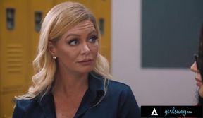 Stealthy Encounter: Playful Babe and Seductive MILF Get Caught in the Act!