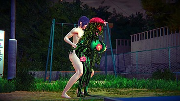 Fucking a Watermelon in the Park - Hentai Monster Girl