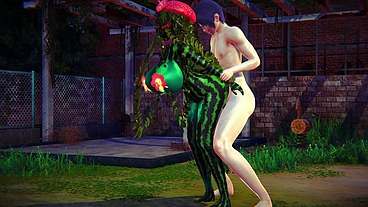 Fucking a Watermelon in the Park - Hentai Monster Girl