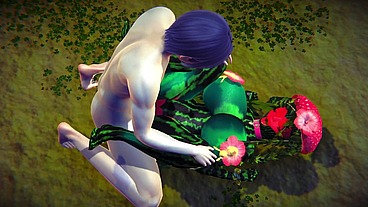 Fucking a Watermelon in the Park - Hentai Monster Girl