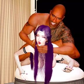 The Rock and girl trying on a wedding dress with her boyfriend 2 - Hentai Uncensored V326