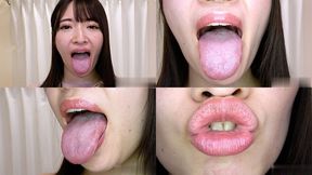 Mei Kamisaka - Erotic Tongue and Mouth Showing