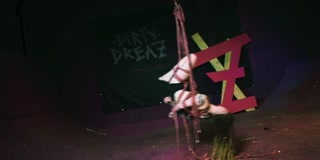 Skinny Goth Girl get shibari suspension - Bondage bdsm private sesion