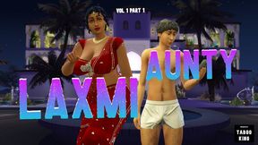 Desi Telugu Busty Saree Aunty Lakshmi got seduced by a boy - Vol 1, Part 1 - With English Subtitles