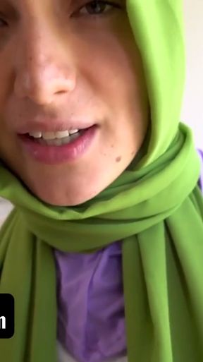 Hijab Hookup - Disobeying Arab Beauty Izzy Lush Gets Wild With Her Boyfriend While Home Alone   Clip 1
