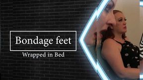 Bondage Pantyhose Feet in bed 2