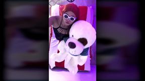 ts angelique monroe - a little fun with my toy dog