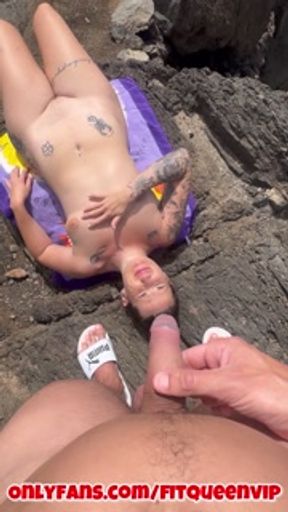 💦My Stepbro PISS ME  On The PUBLIC BEACH🥵